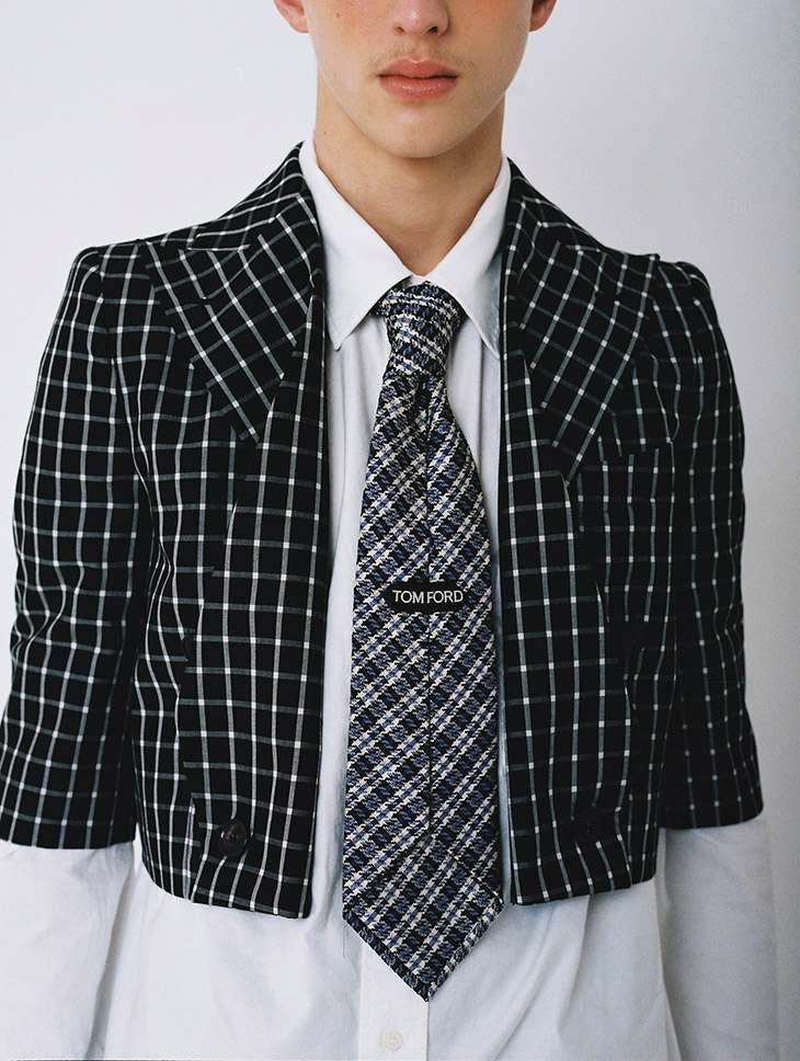 Suit Vivienne Westwood
Shirt Acne Studio
Necktie Tom Ford
